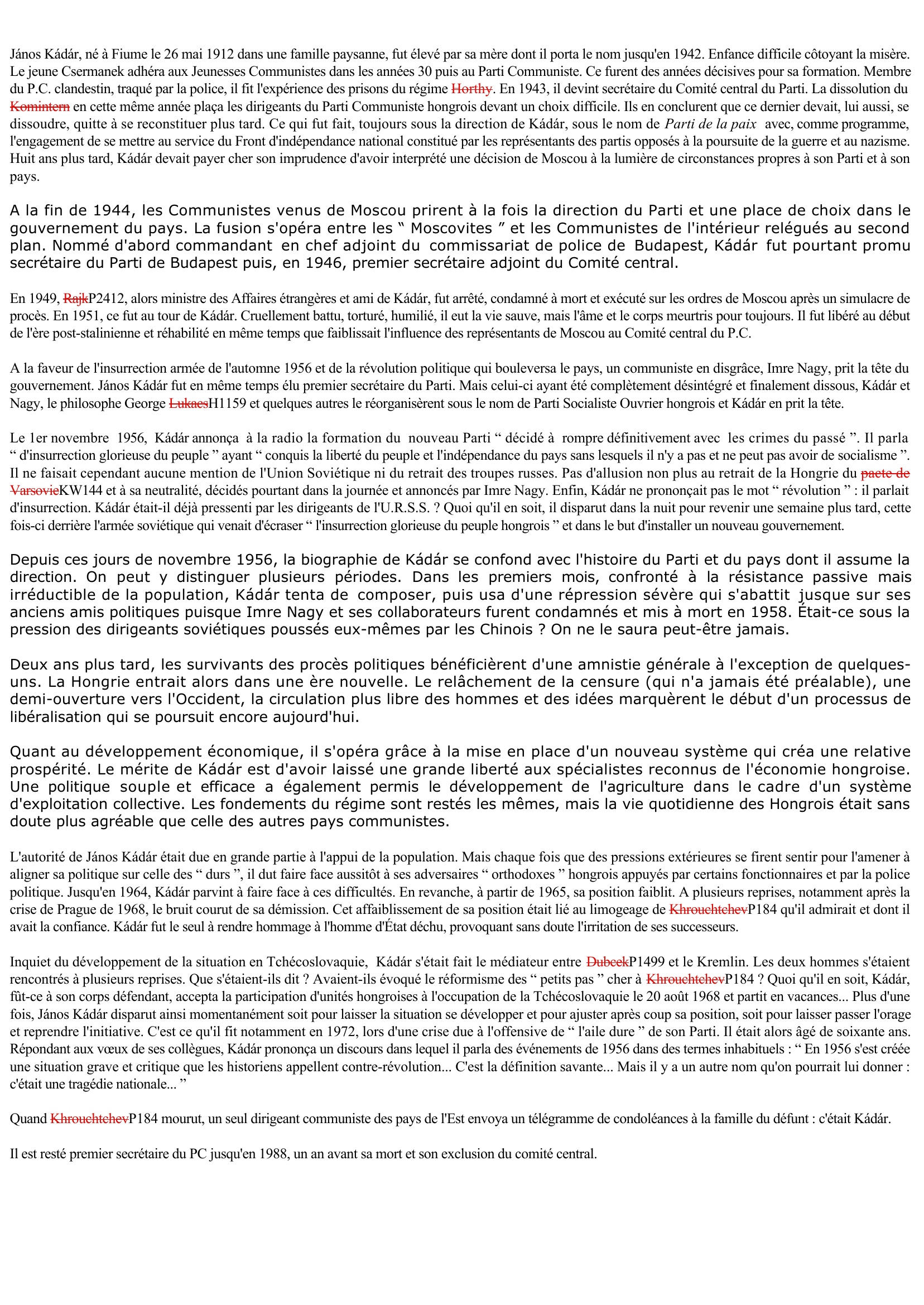 Prévisualisation du document János Kádár