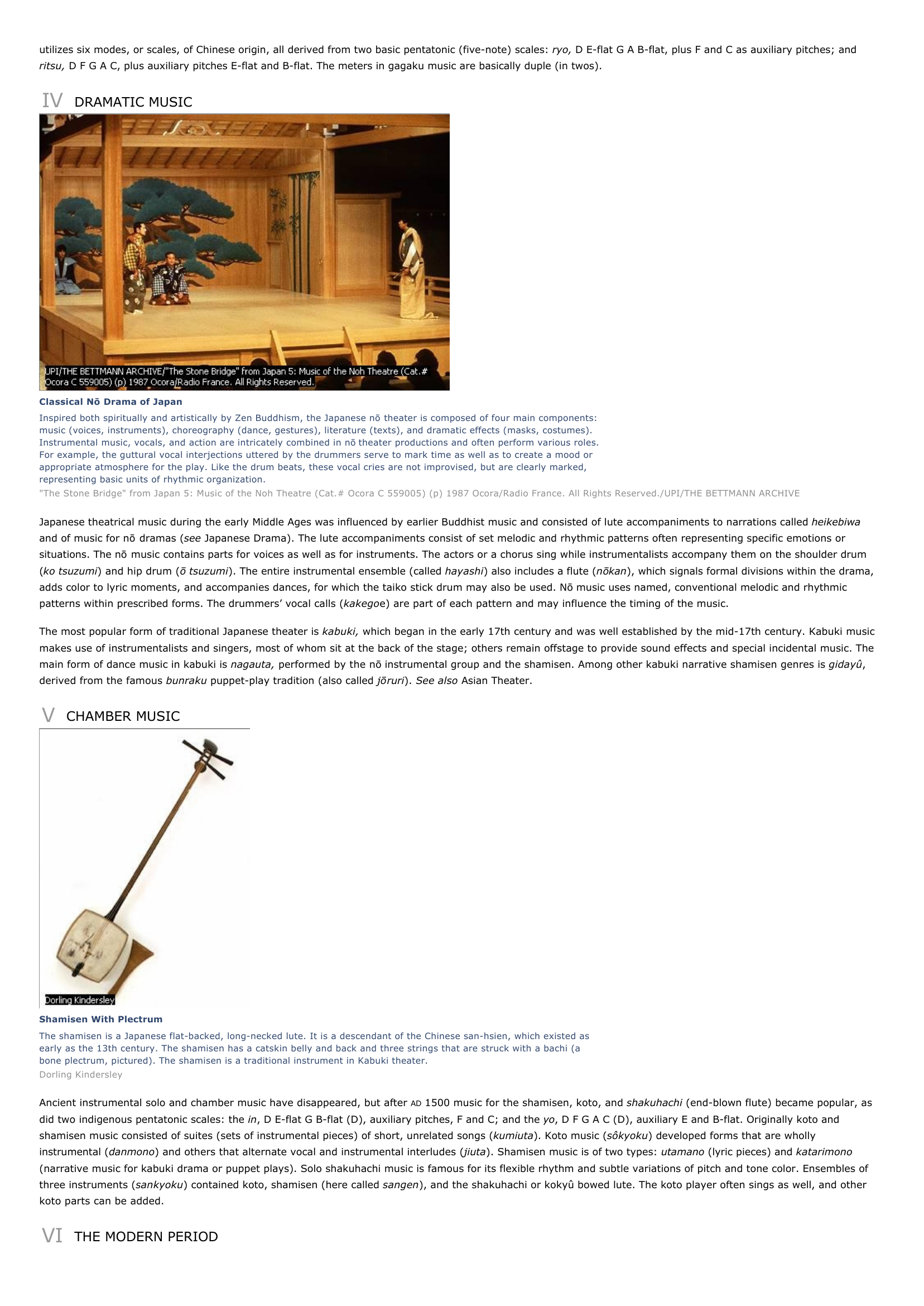 Prévisualisation du document Japanese Music
I

INTRODUCTION

Shamisen Performance
The shamisen is a Japanese instrument with three strings.