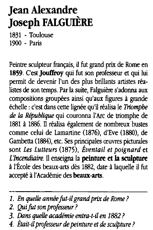 Prévisualisation du document Jean Alexandre Joseph FALGUIÈRE