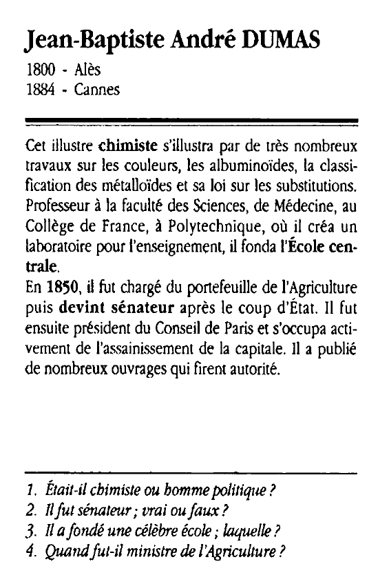 Prévisualisation du document Jean-Baptiste André DUMAS