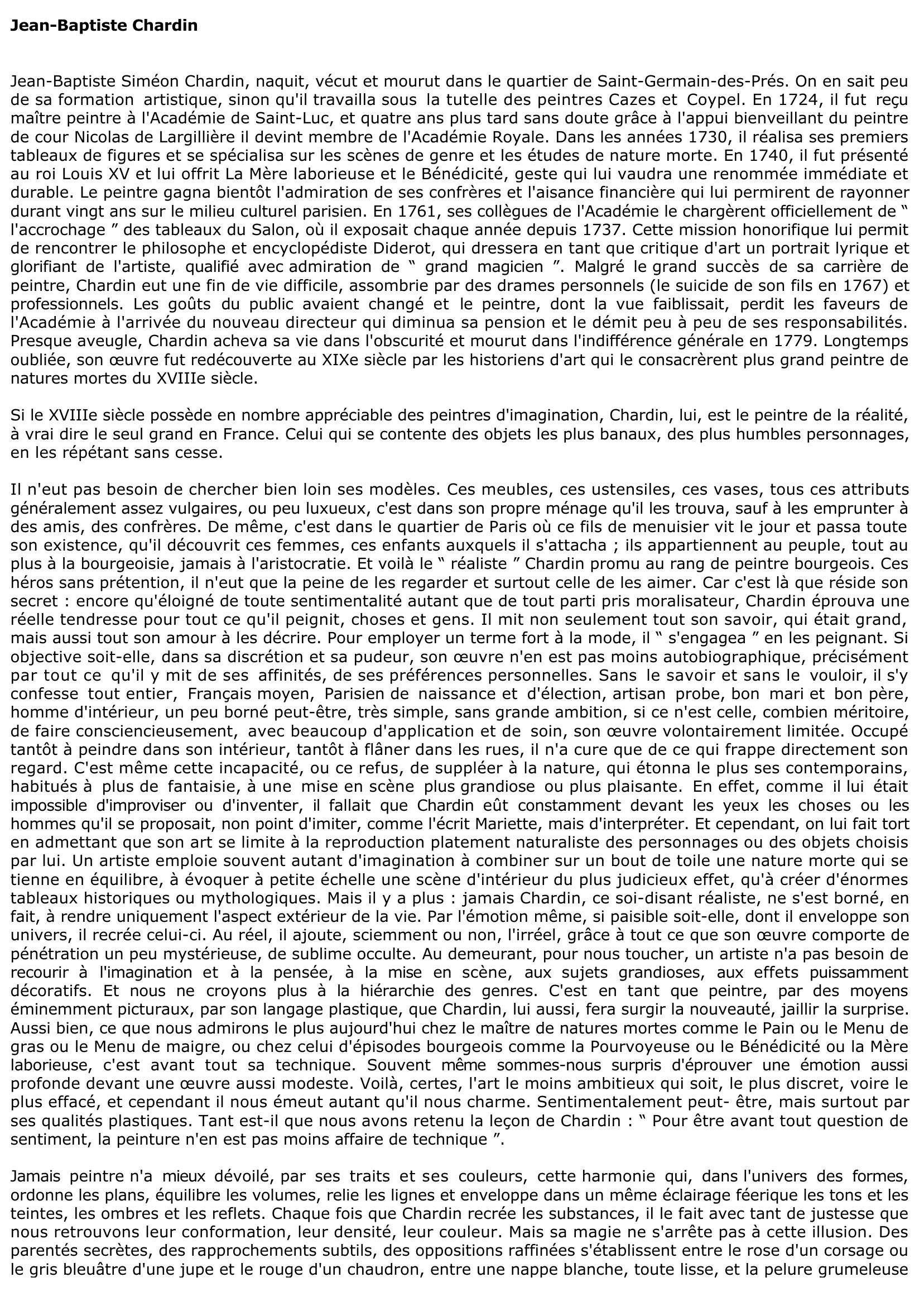 Prévisualisation du document Jean-Baptiste Chardin