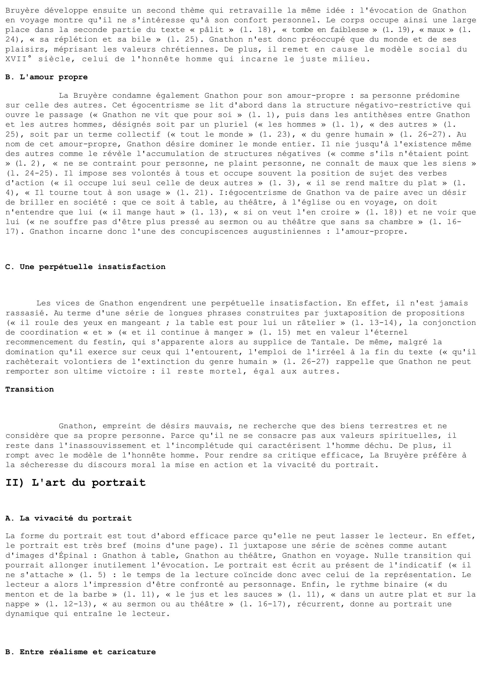 Prévisualisation du document Jean de la Bruyère, « De l'homme », Les Caractères