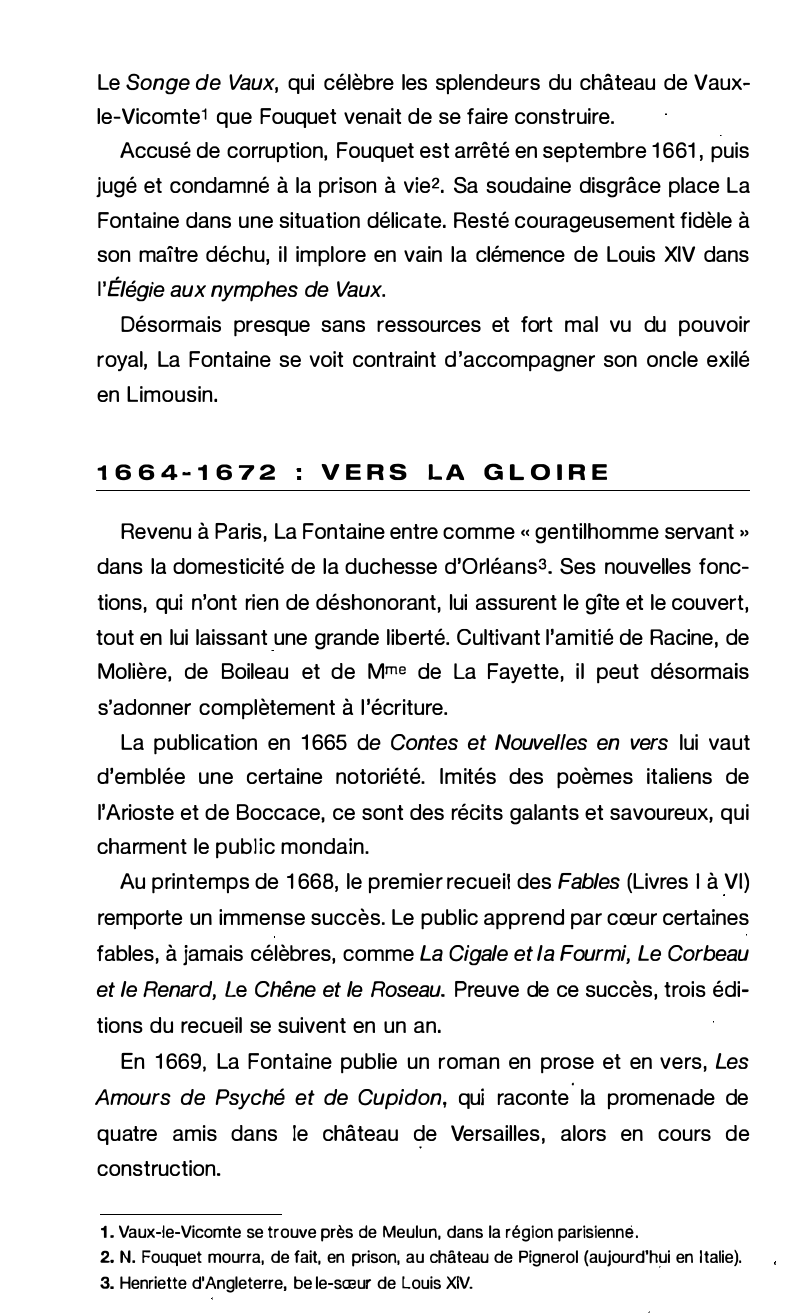 Prévisualisation du document Jean de La Fontaine: repères biographiques