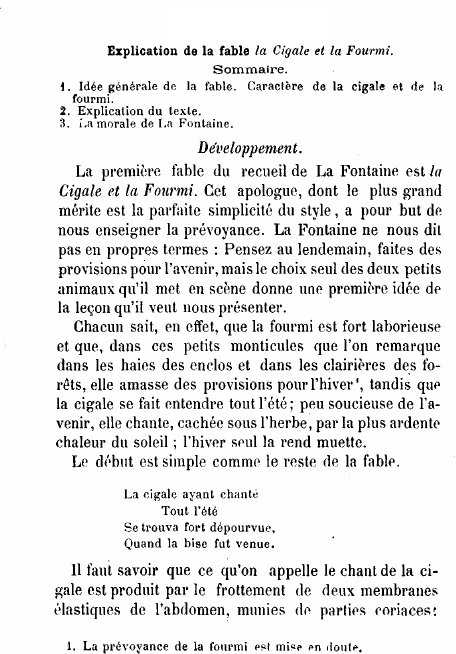 Prévisualisation du document JEAN DE LA FONTAINE - SON OEUVRE: LE LOUP ET L'AGNEAU et LA CIGALE ET LA FOURMI