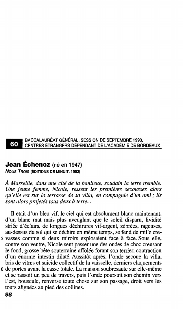 Prévisualisation du document Jean Échenoz : Nous TROIS (ÉDITIONS DE MINUIT)