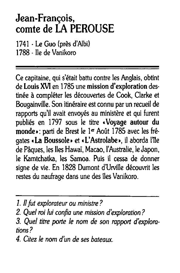 Prévisualisation du document Jean-François, comte de LA PEROUSE