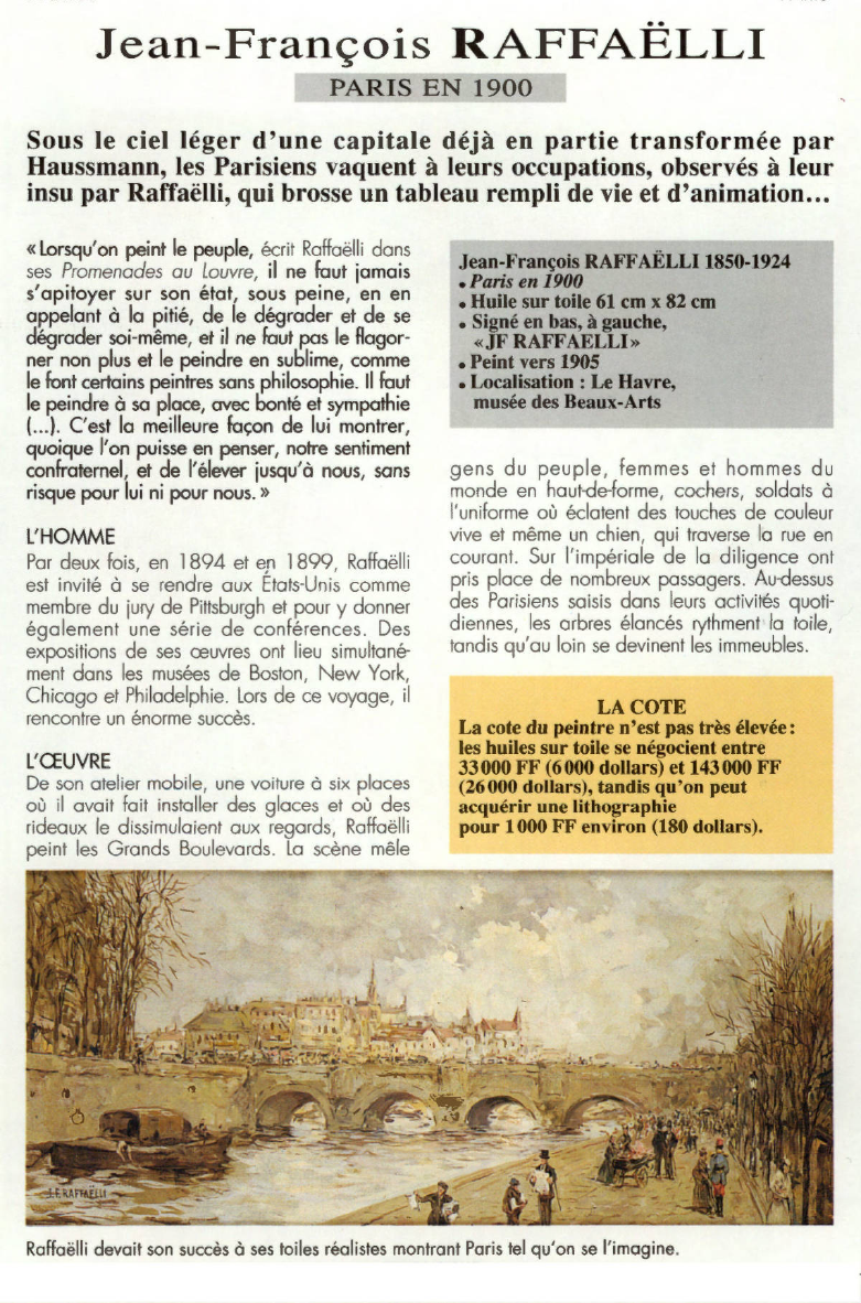 Prévisualisation du document Jean-François RAFFAËLLI:PARIS EN 1900 (art).
