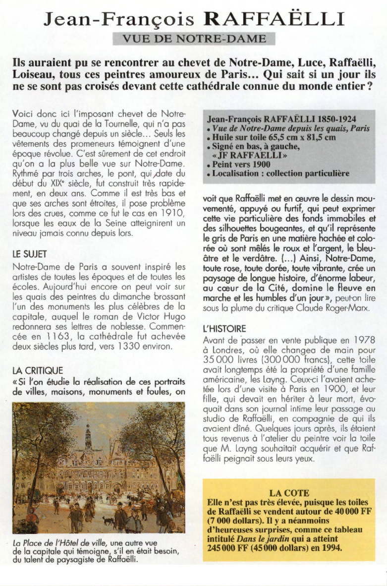 Prévisualisation du document Jean-François RAFFAËLLI:VUE DE NOTRE-DAME.