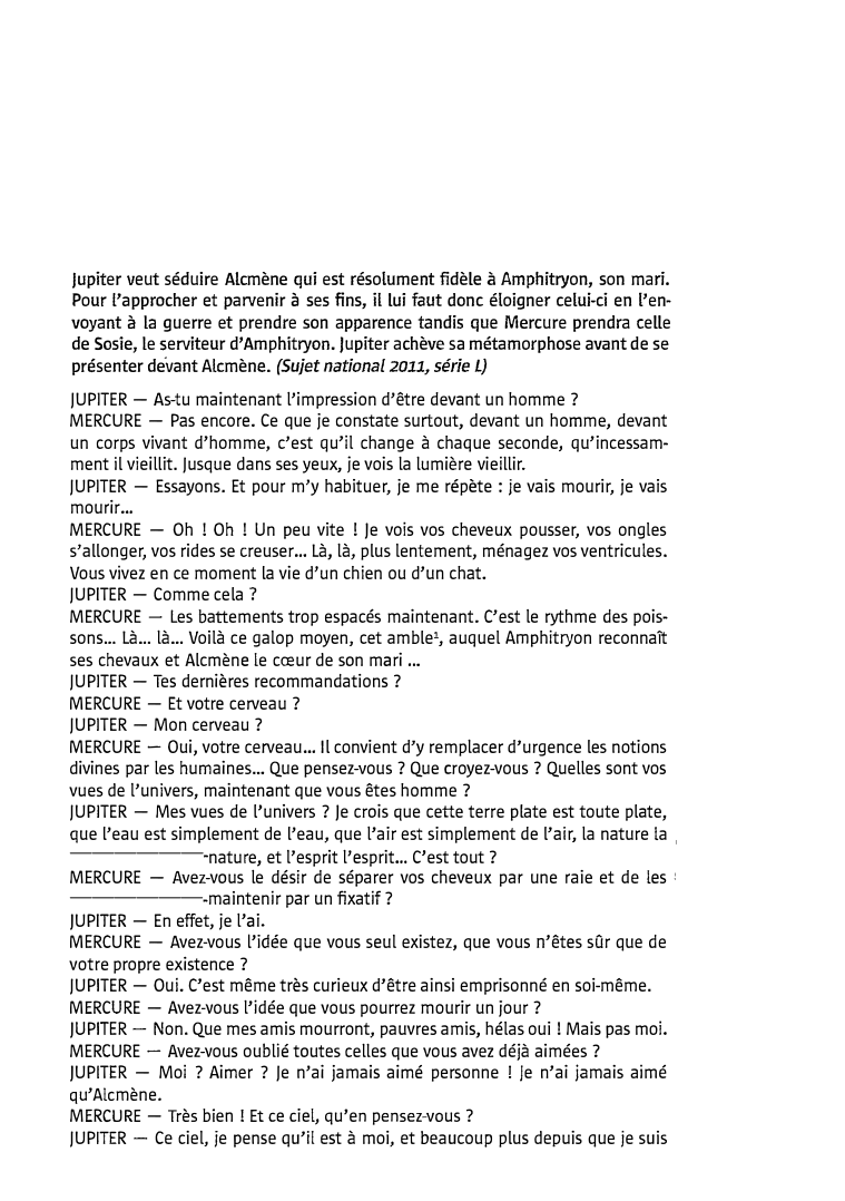 Prévisualisation du document Jean Giraudoux, Amphitryon 38, acte I, scène 5