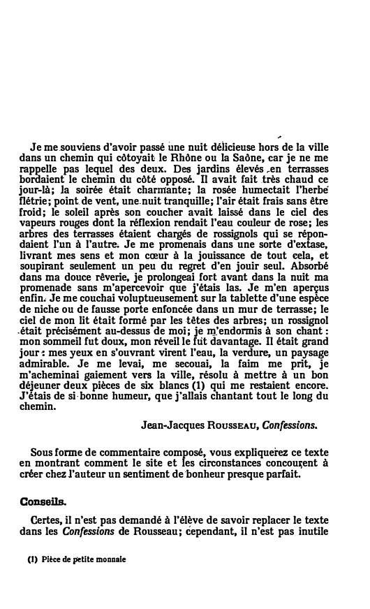 Prévisualisation du document Jean-Jacques Rousseau, Confessions.