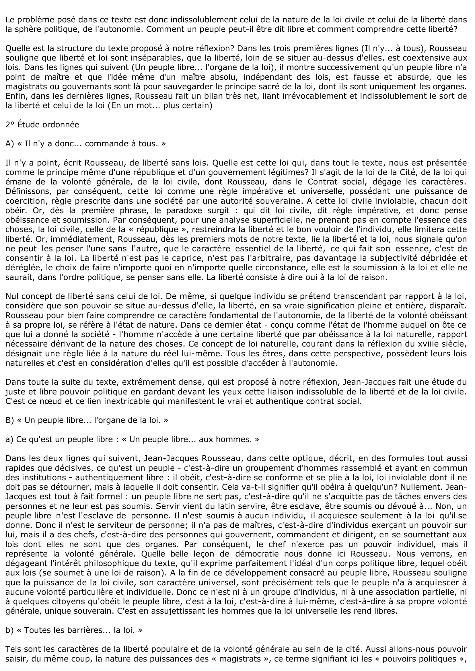 Prévisualisation du document Jean-Jacques Rousseau Huitième Lettre de la Montagne