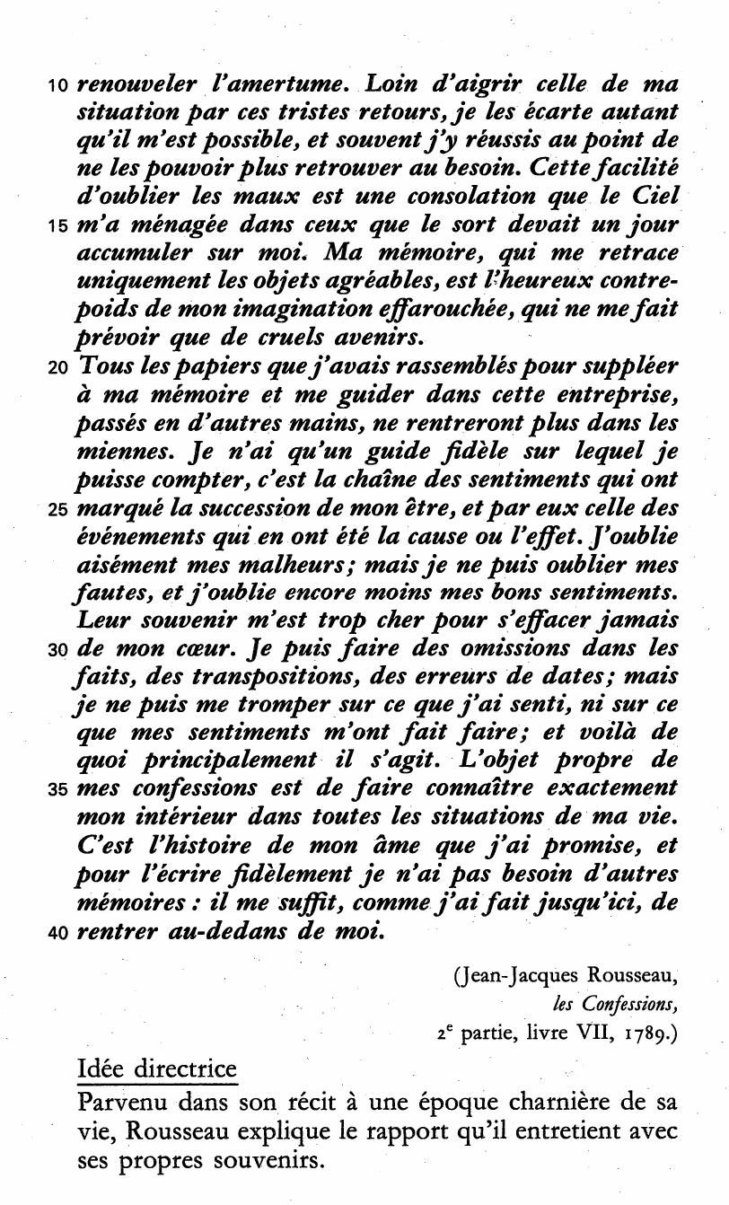 Prévisualisation du document Jean-Jacques Rousseau,  les Confessions -  2e partie, livre VII