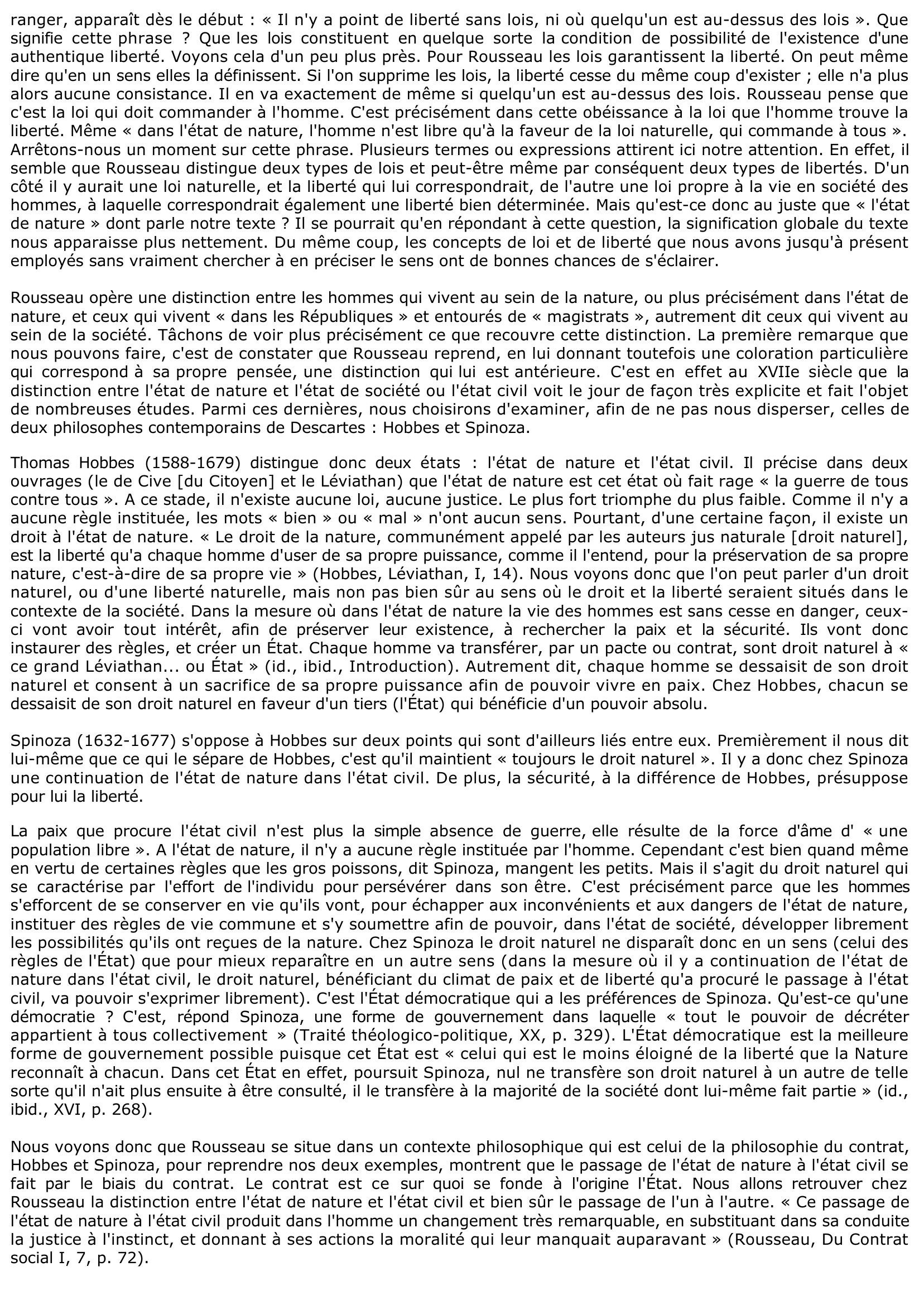 Prévisualisation du document Jean-Jacques Rousseau, Lettres écrites de la Montagne, Lettre VIII, Éd. Pléiade.