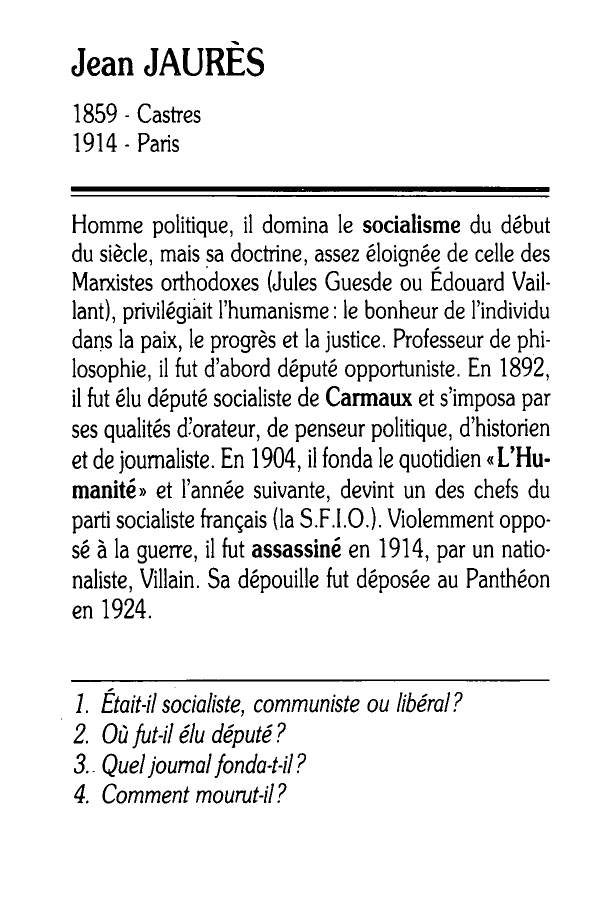 Prévisualisation du document Jean Jaurès