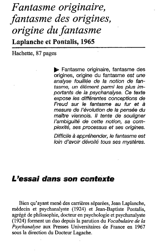 Prévisualisation du document Jean Laplanche