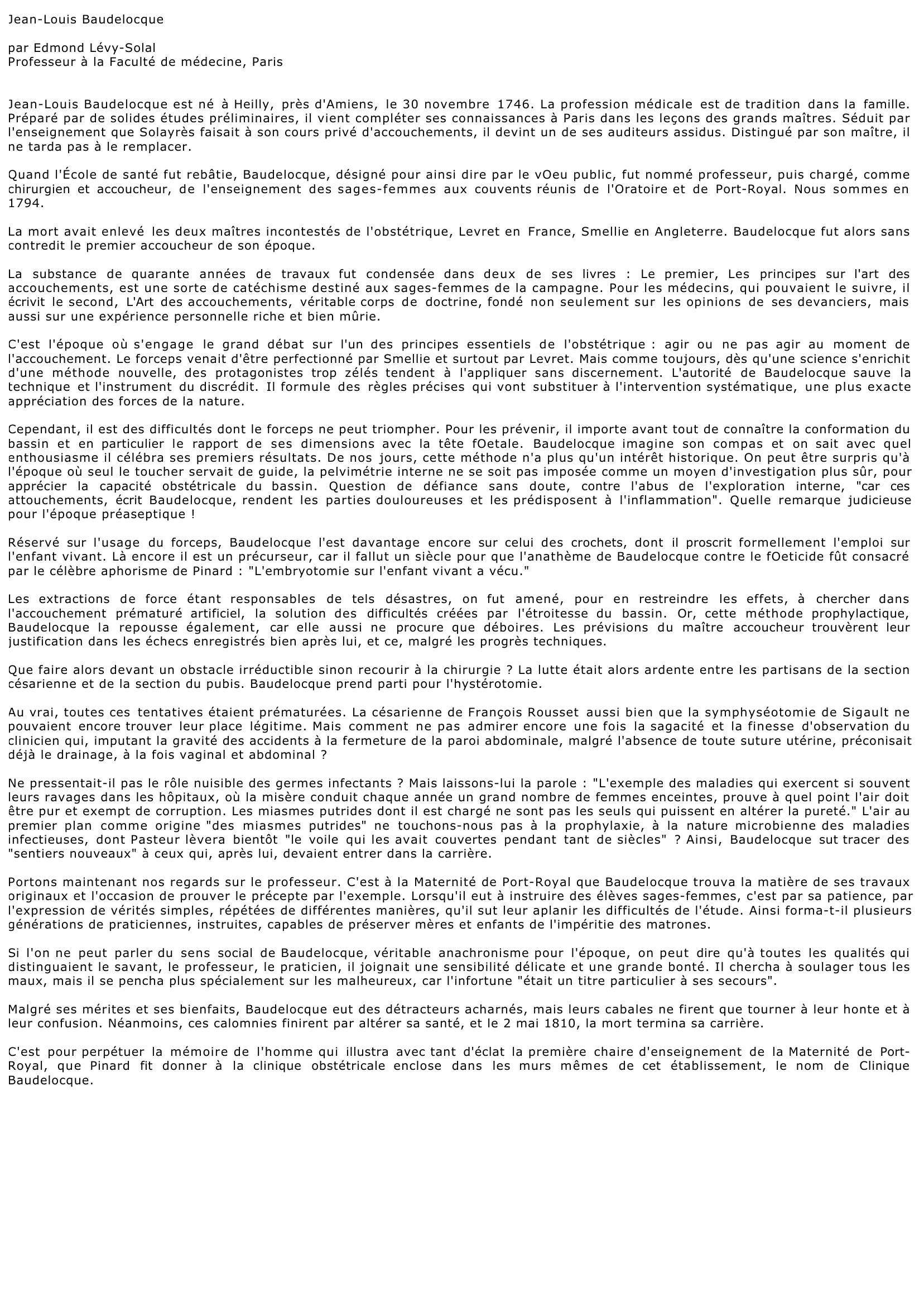 Prévisualisation du document Jean-Louis Baudelocque