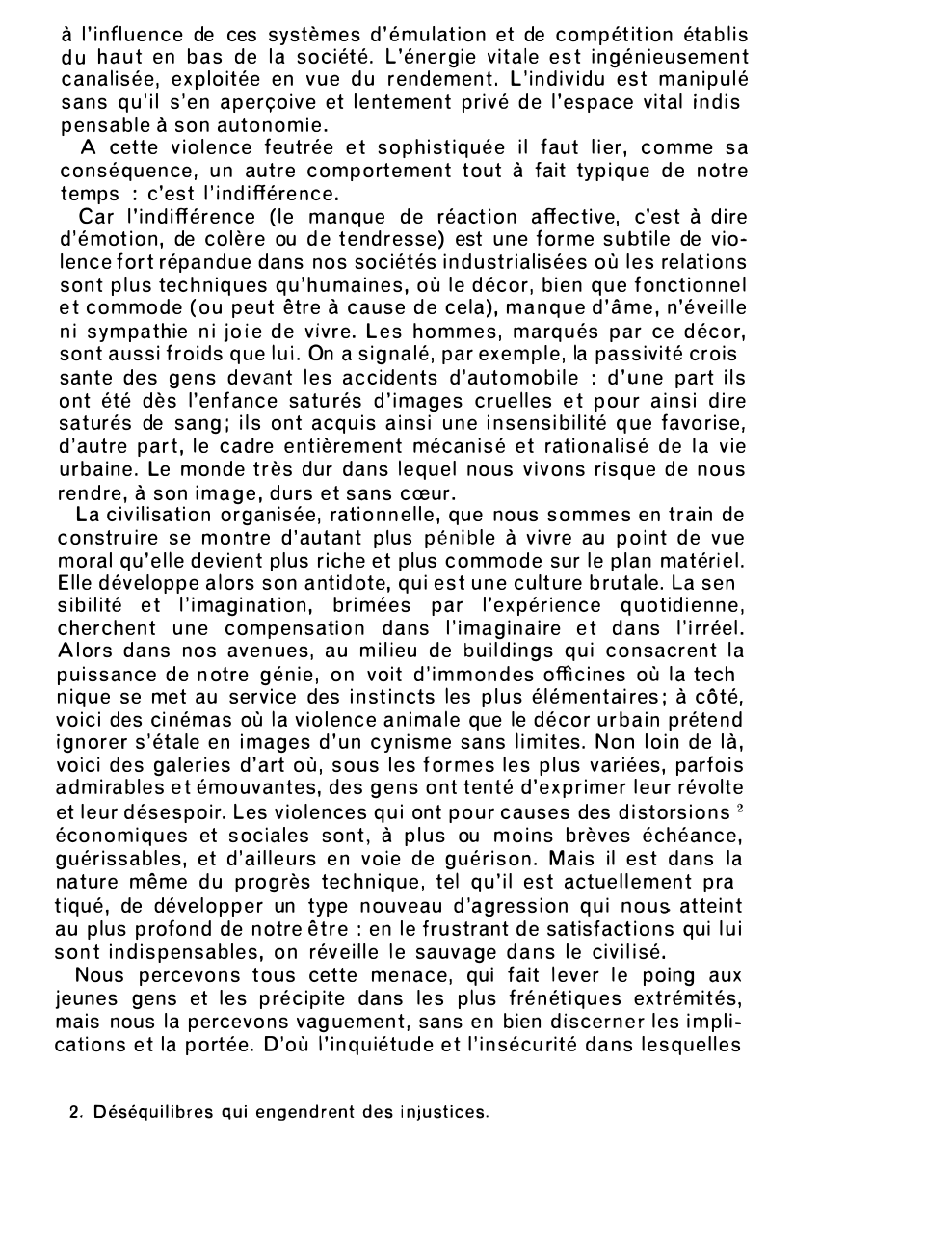 Prévisualisation du document Jean Onimus, « L'École », n° 17 9 06-1973. La société moderne : « une manipulation de l'individu ?