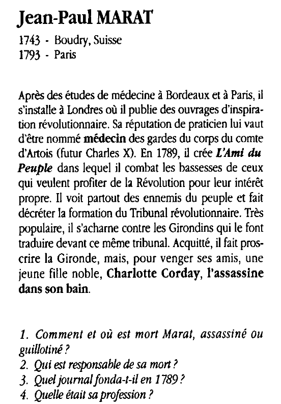 Prévisualisation du document Jean-Paul Marat
