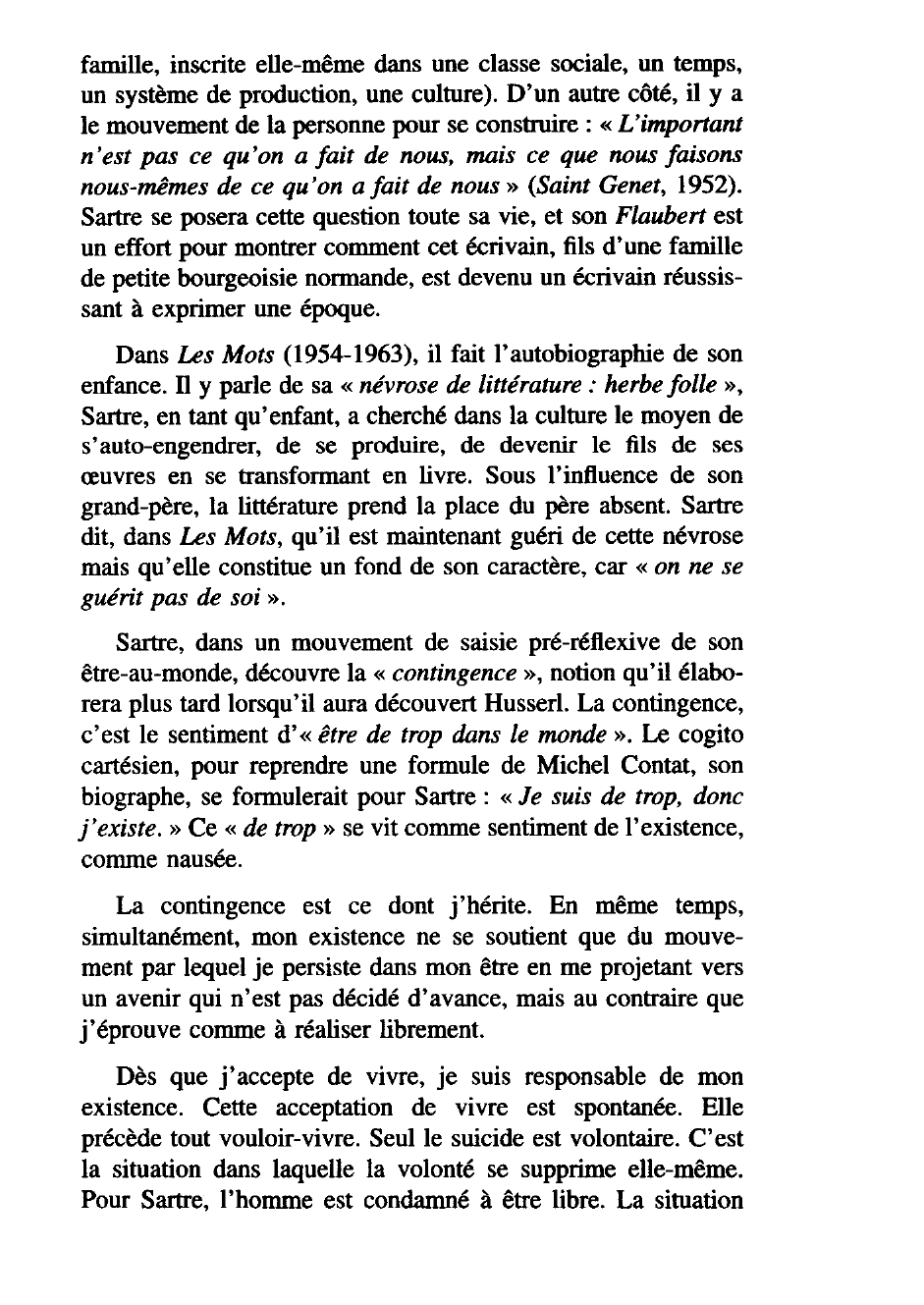 Prévisualisation du document Jean-Paul SARTRE 1905-1980 Questions de méthode