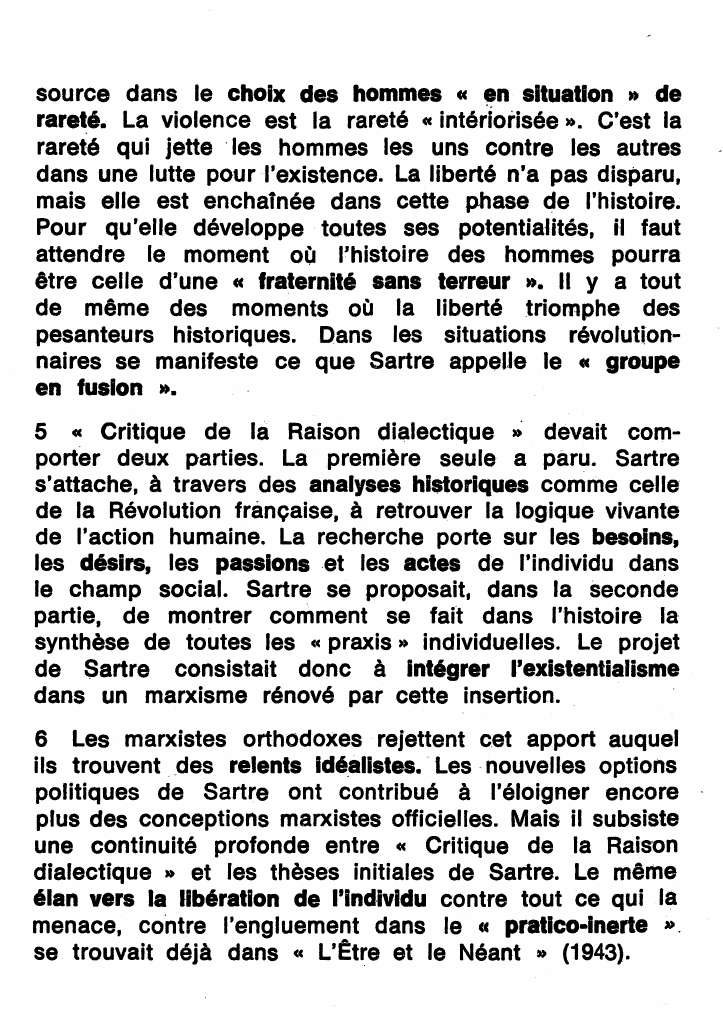 Prévisualisation du document JEAN-PAUL SARTRE : CRITIQUE DE LA RAISON DIALECTIQUE (Résumé & Analyse)