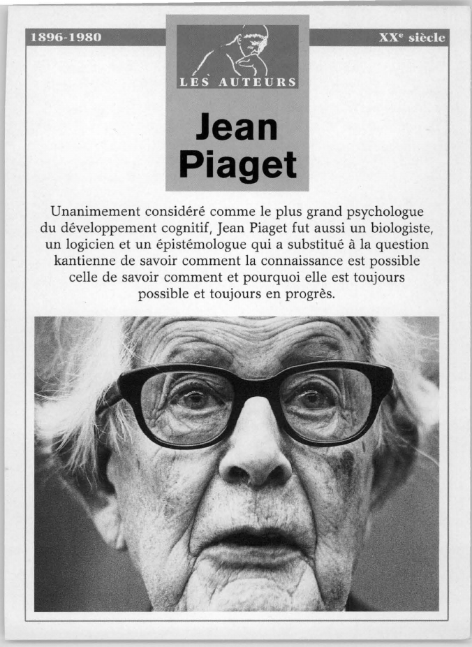 Prévisualisation du document Jean Piaget