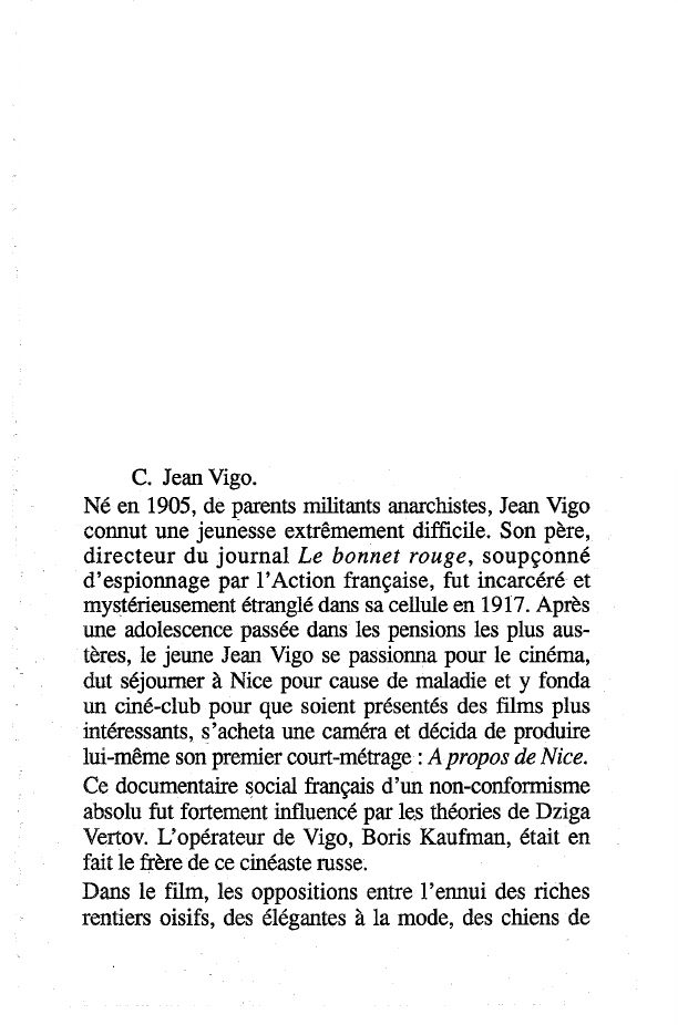 Prévisualisation du document Jean Vigo