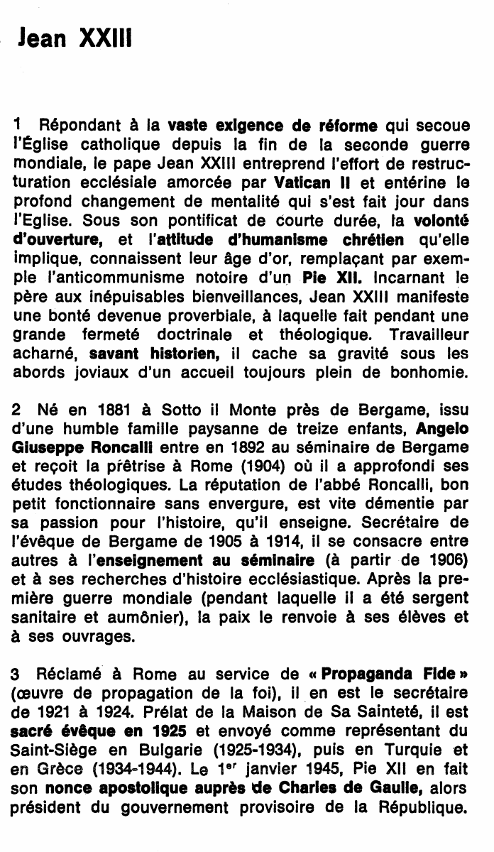 Prévisualisation du document Jean XXIII (Angelo Giuseppe Roncalli)