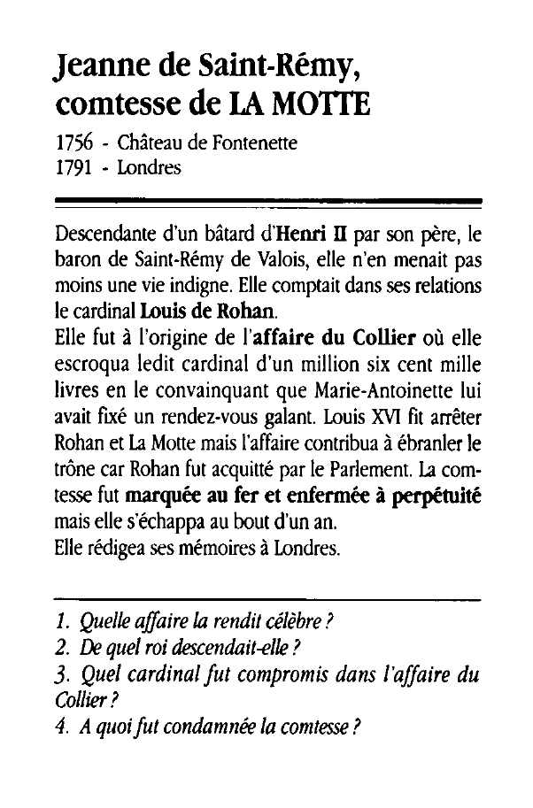 Prévisualisation du document Jeanne de Saint-Rémy, comtesse de LA MOTTE