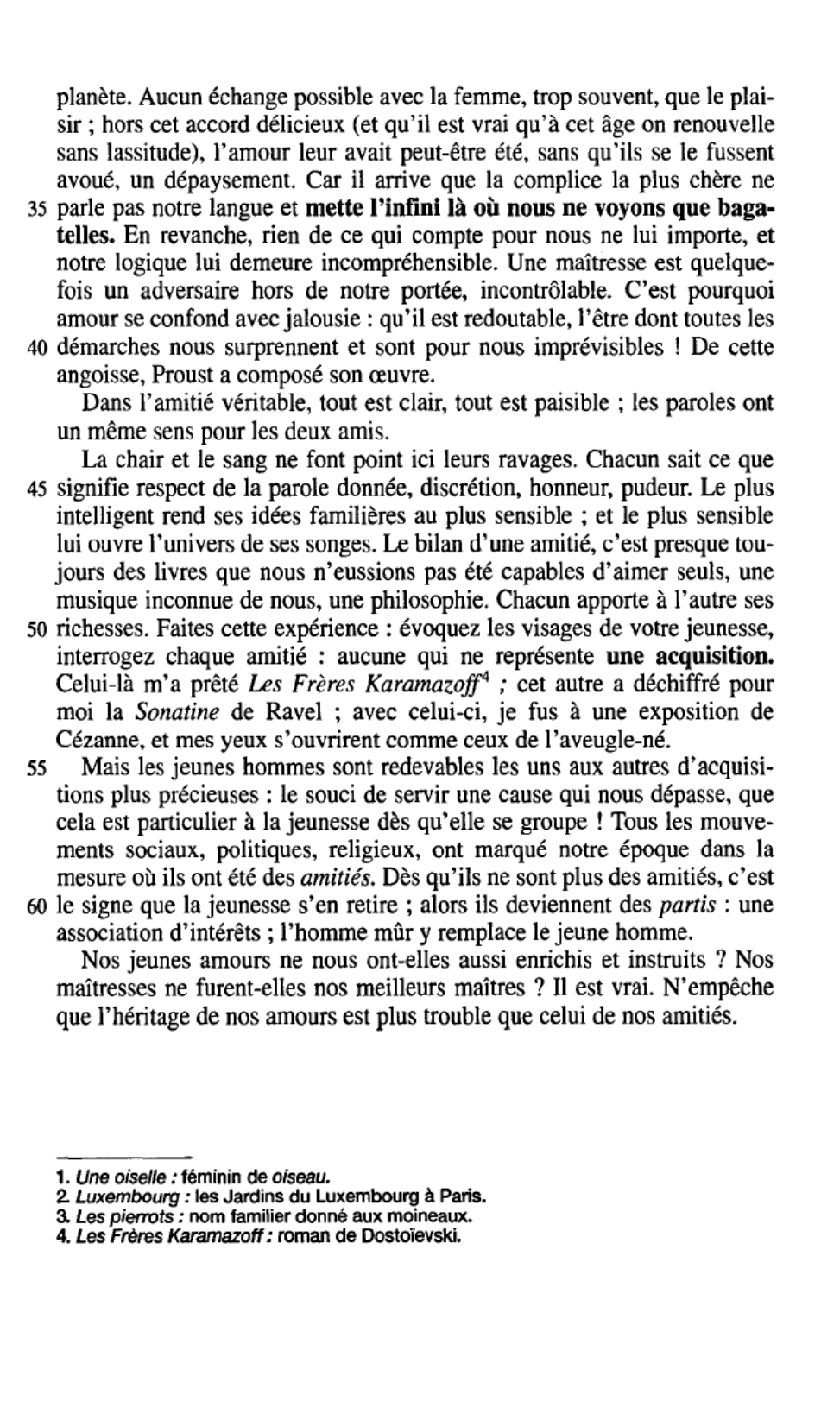 Prévisualisation du document Jeunesse et amitié - François Mauriac