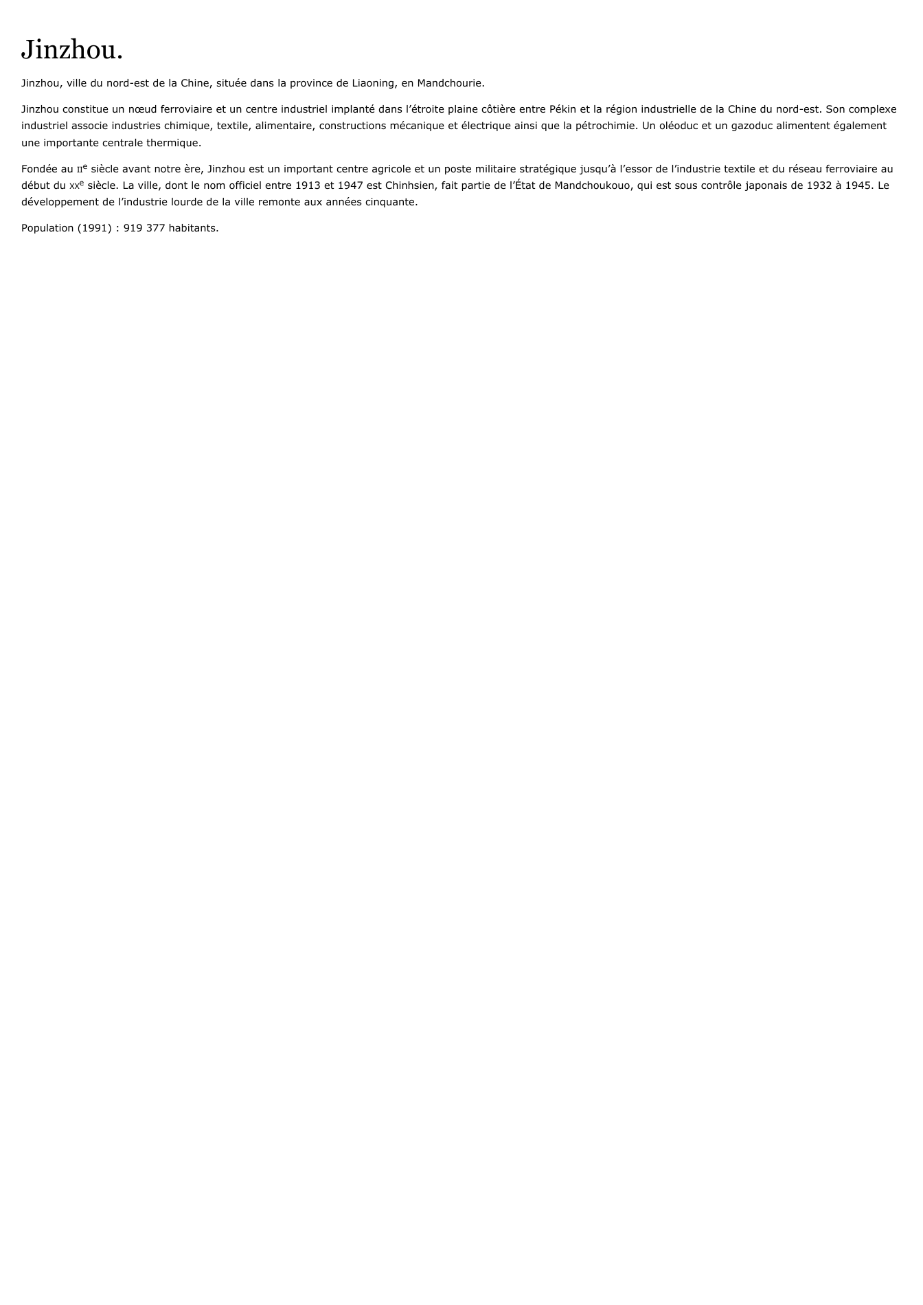 Prévisualisation du document Jinzhou.