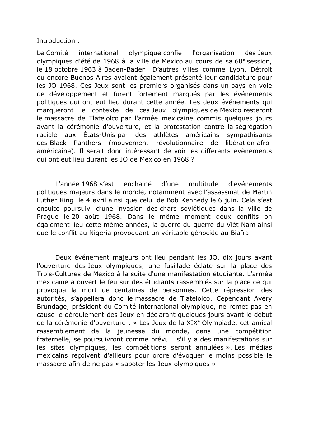 Prévisualisation du document JO de Mexico 1968