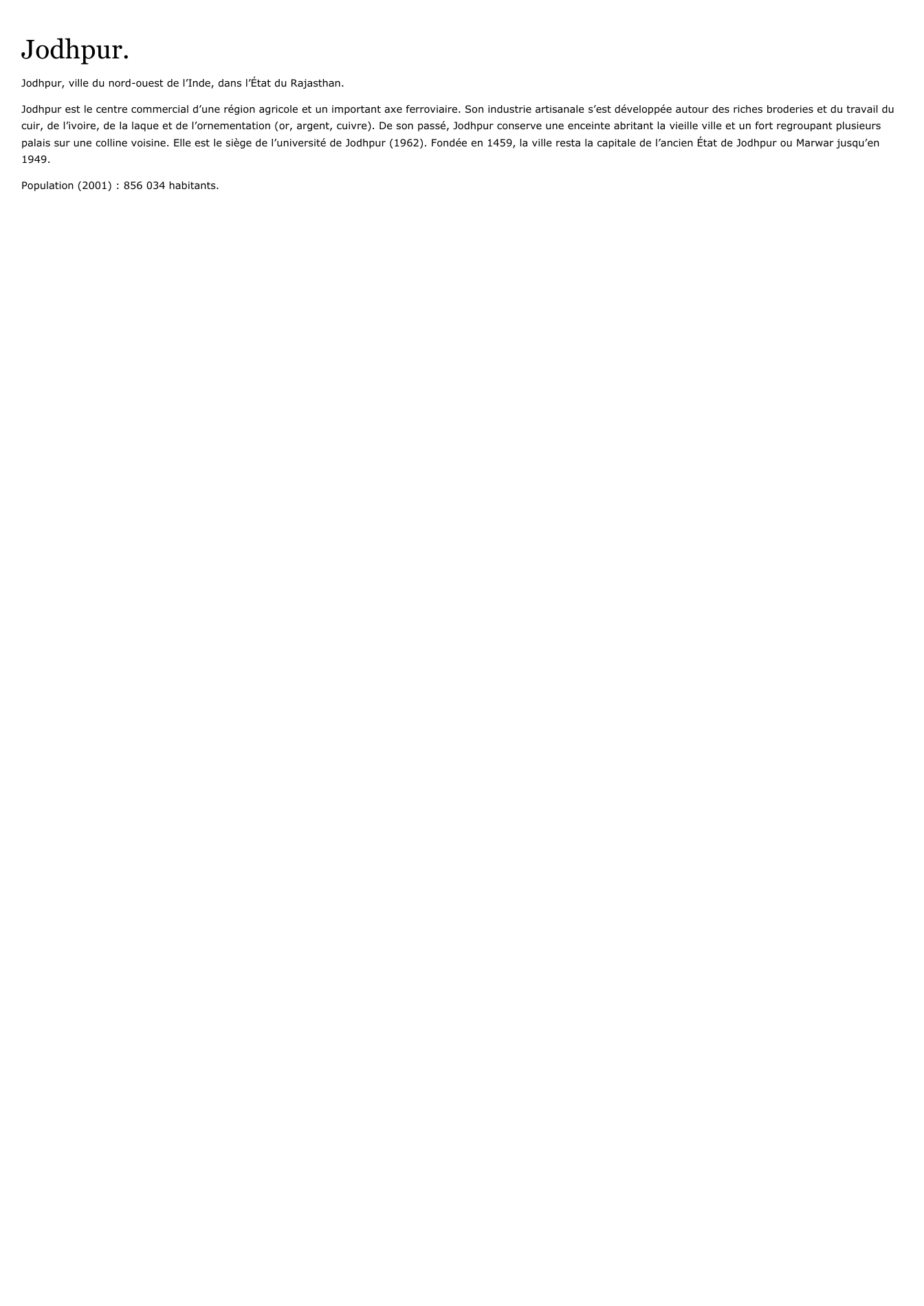 Prévisualisation du document Jodhpur.
