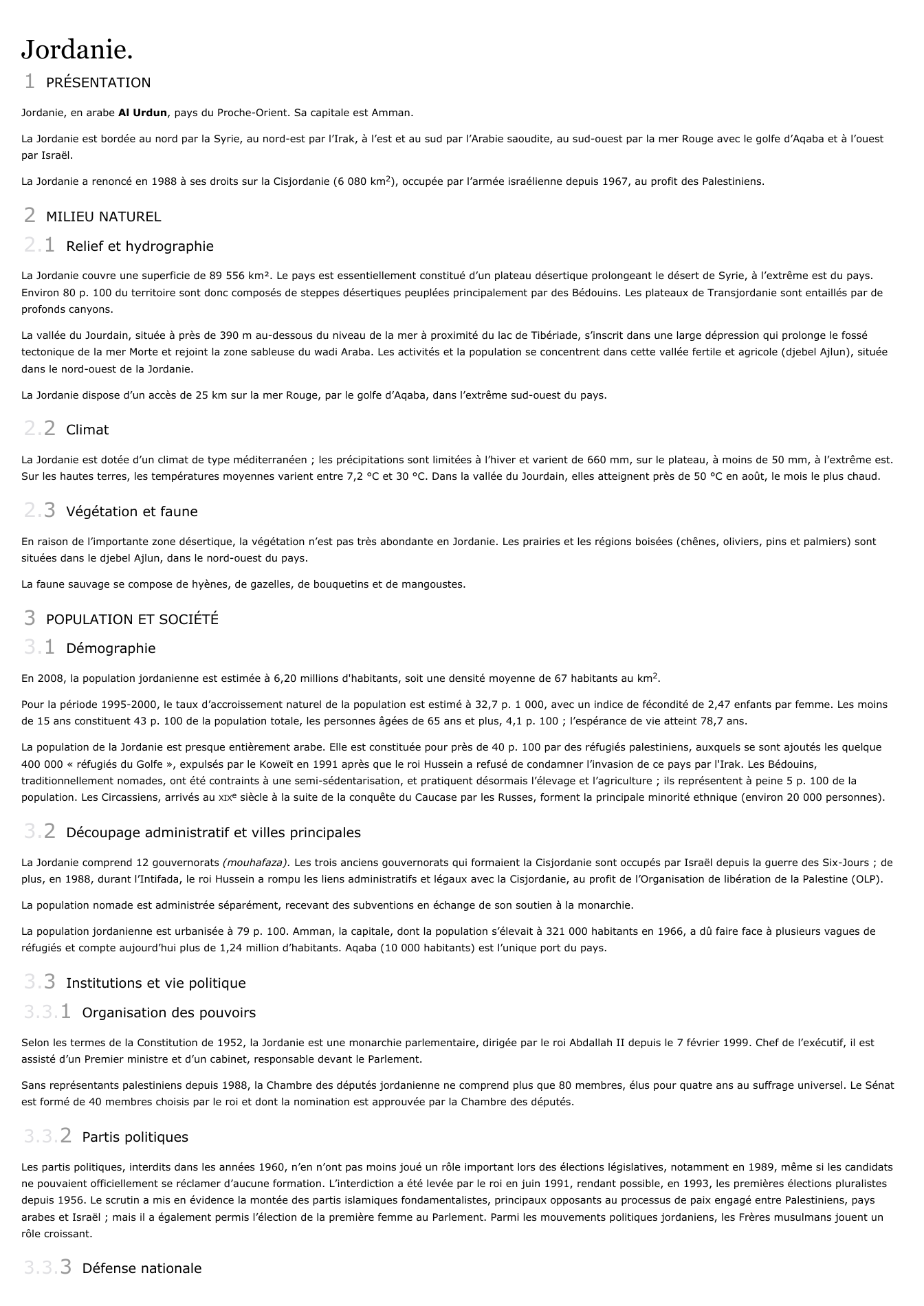 Prévisualisation du document Jordanie.