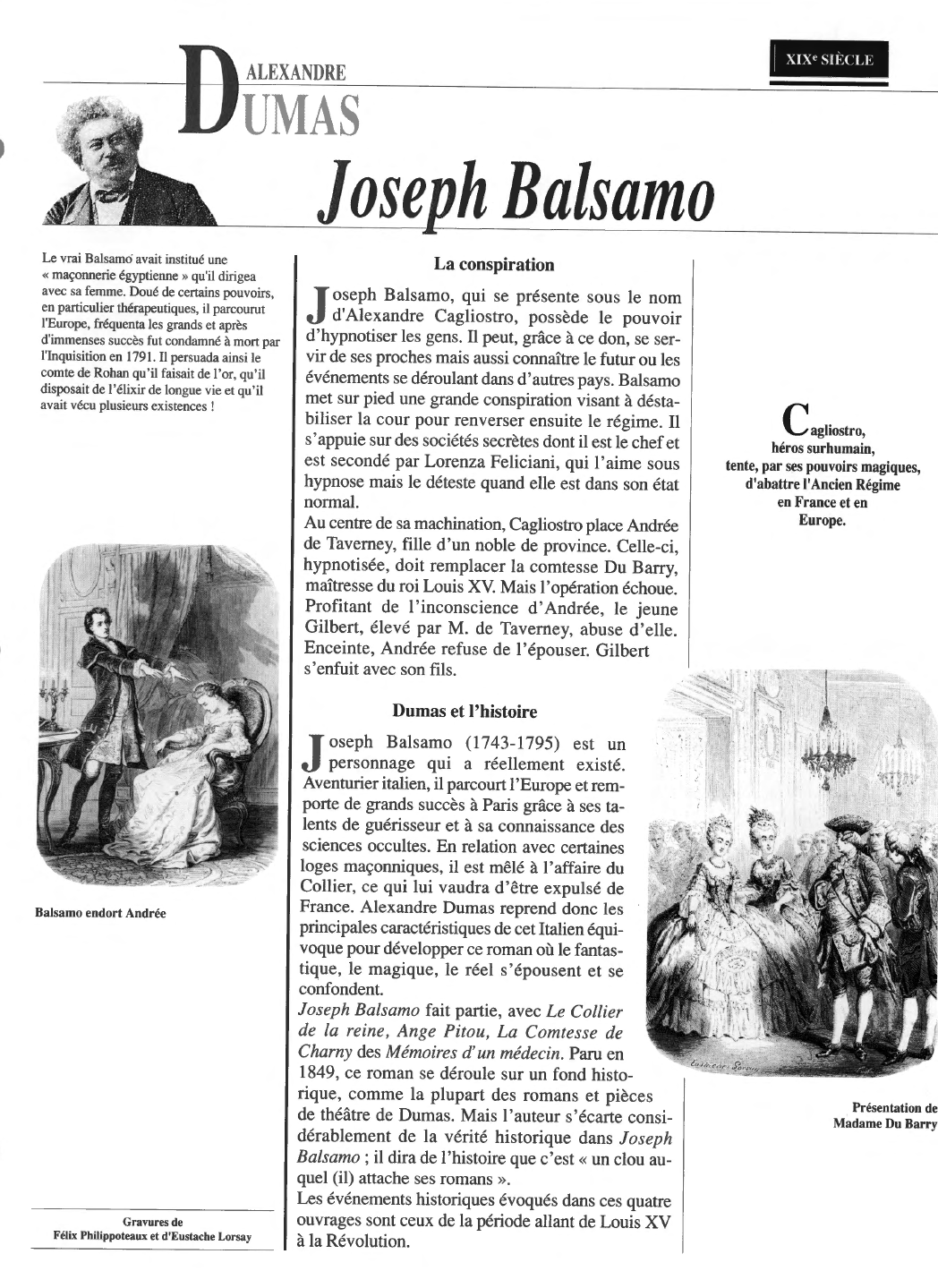 Prévisualisation du document Joseph Balsamo
