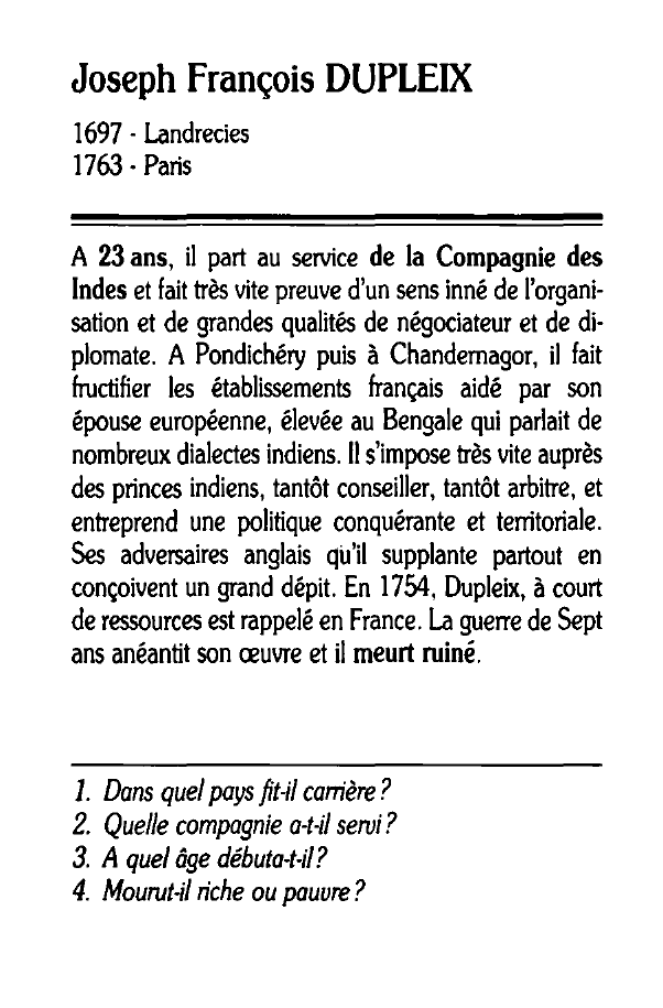 Prévisualisation du document Joseph François DUPLEIX