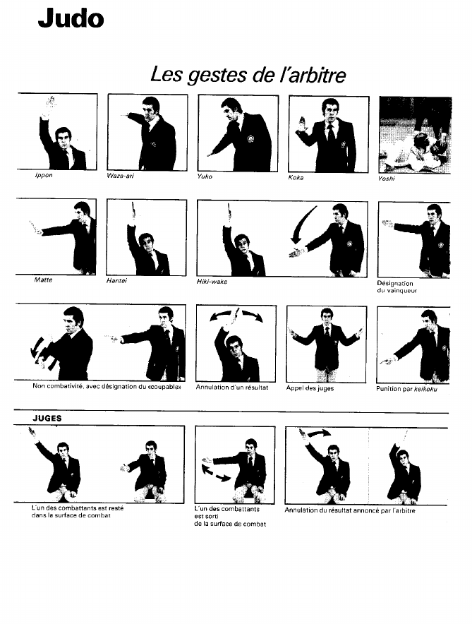 Prévisualisation du document Judo:Les gestes de l'arbitre	 (sport).