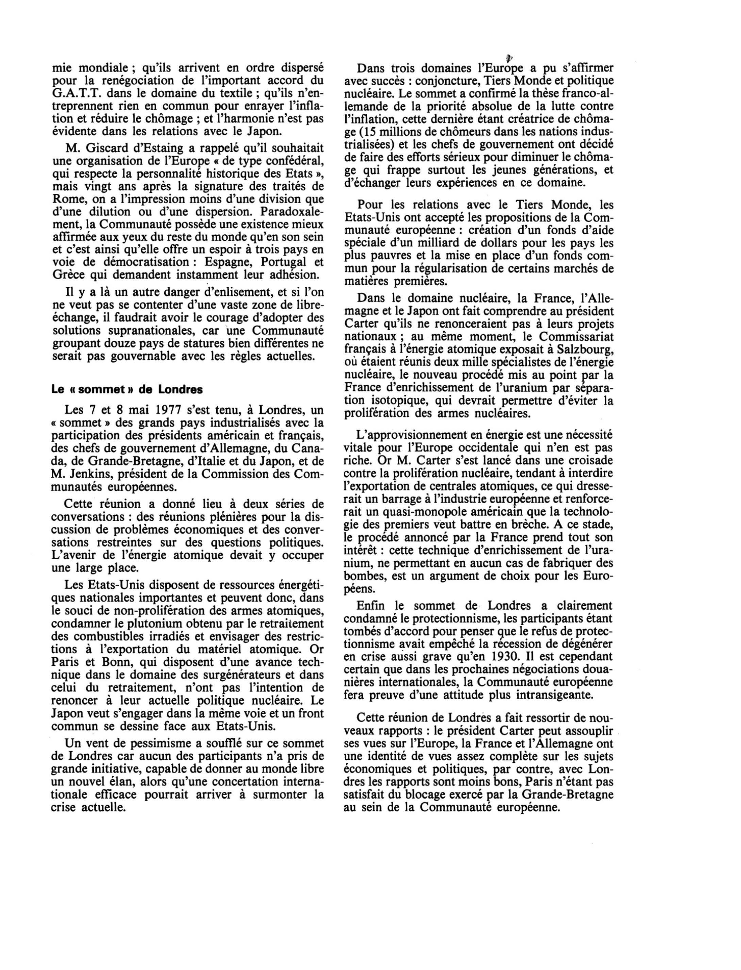 Prévisualisation du document Juillet 1977 DANS LE MONDE