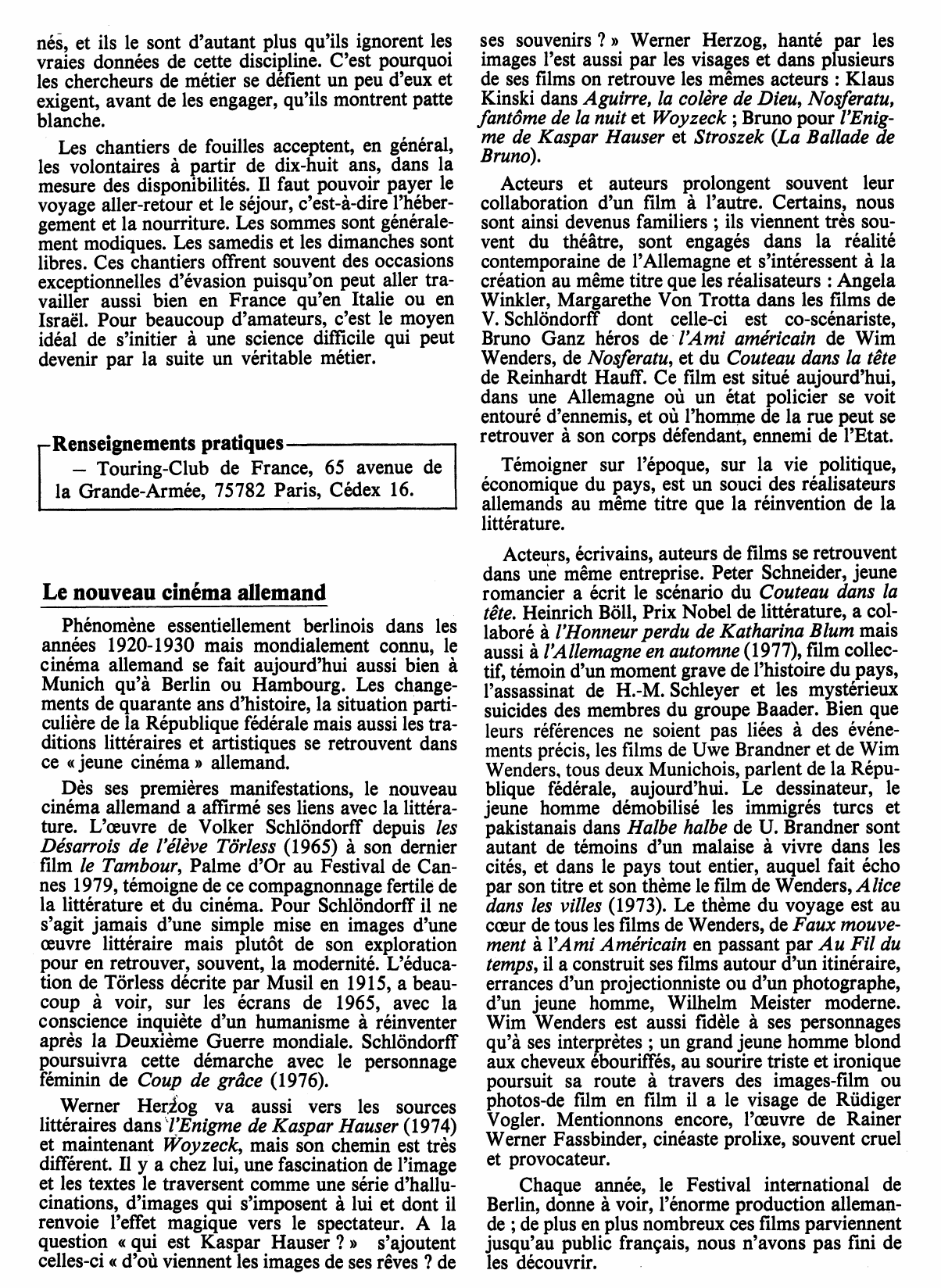 Prévisualisation du document Juillet 1979: Sports et Loisirs