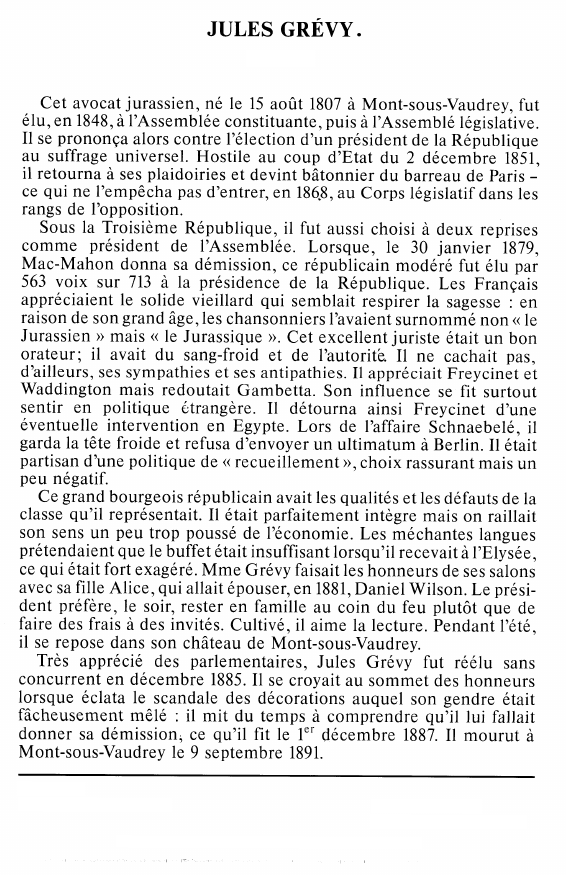 Prévisualisation du document JULES GRÉVY.