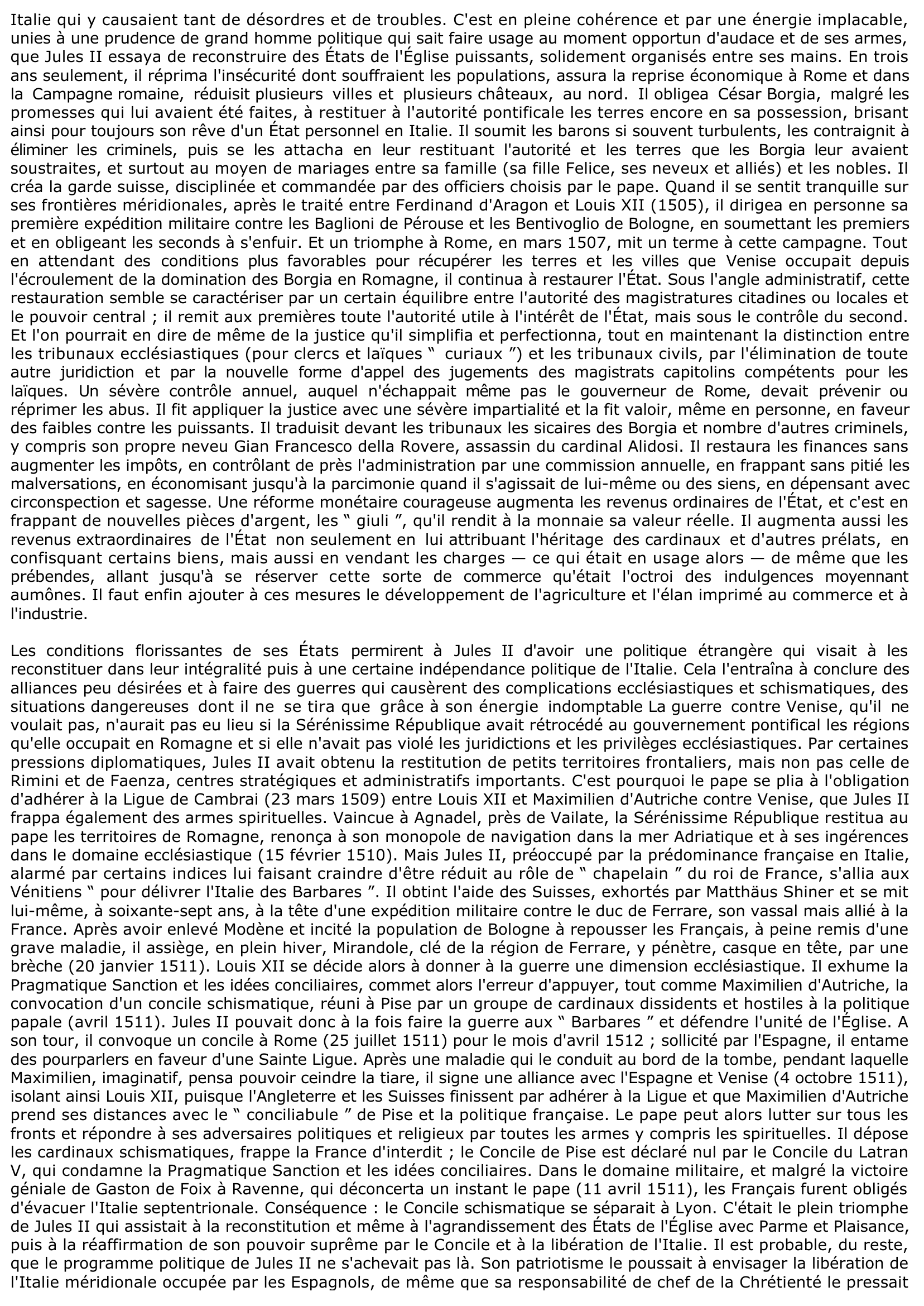Prévisualisation du document Jules II
