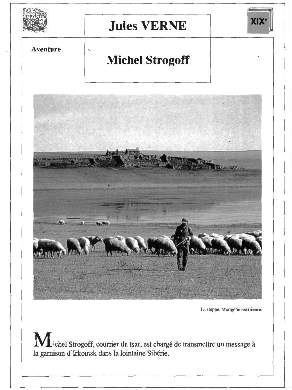 Prévisualisation du document Jules VERNE: Michel Strogoff (Résumé & Analyse)