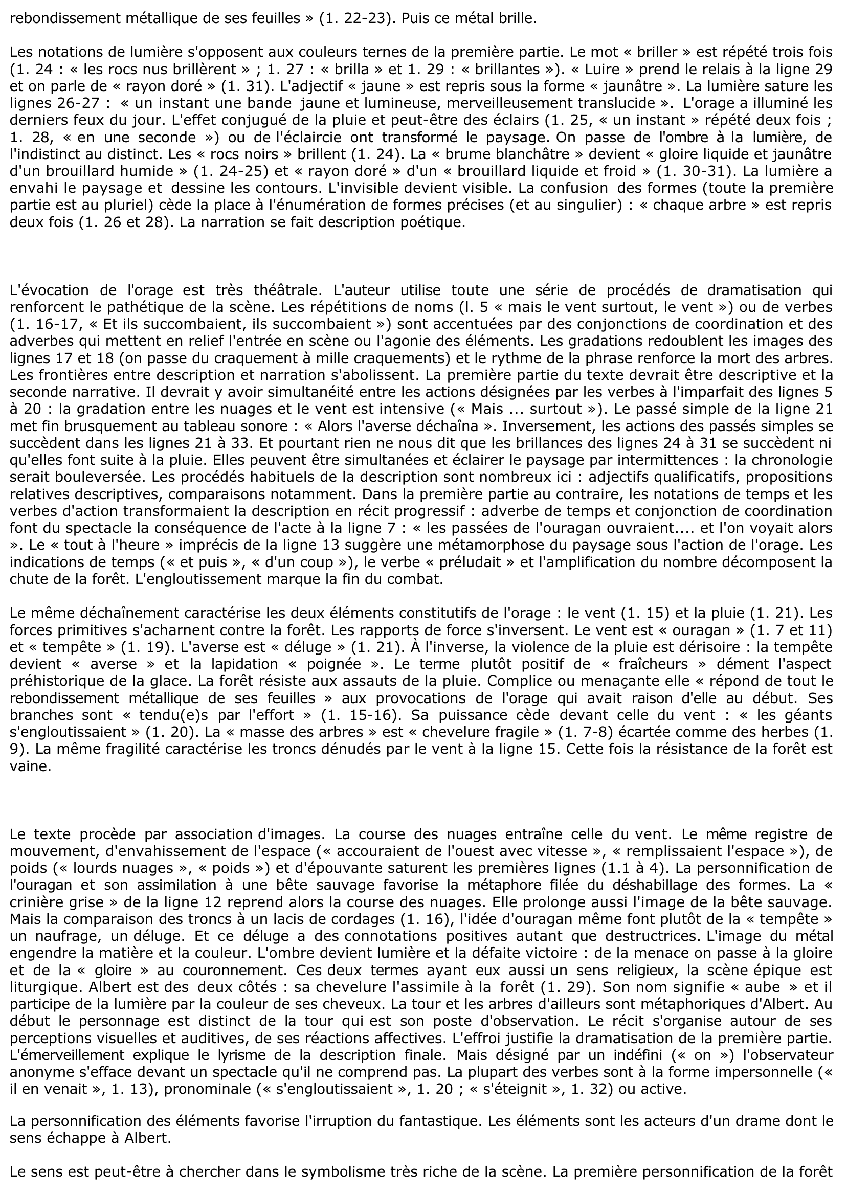 Prévisualisation du document Julien Gracq (Au château d'Argol): Des hauteurs du château d'Argol, Albert contemple la plaine de Storrvan