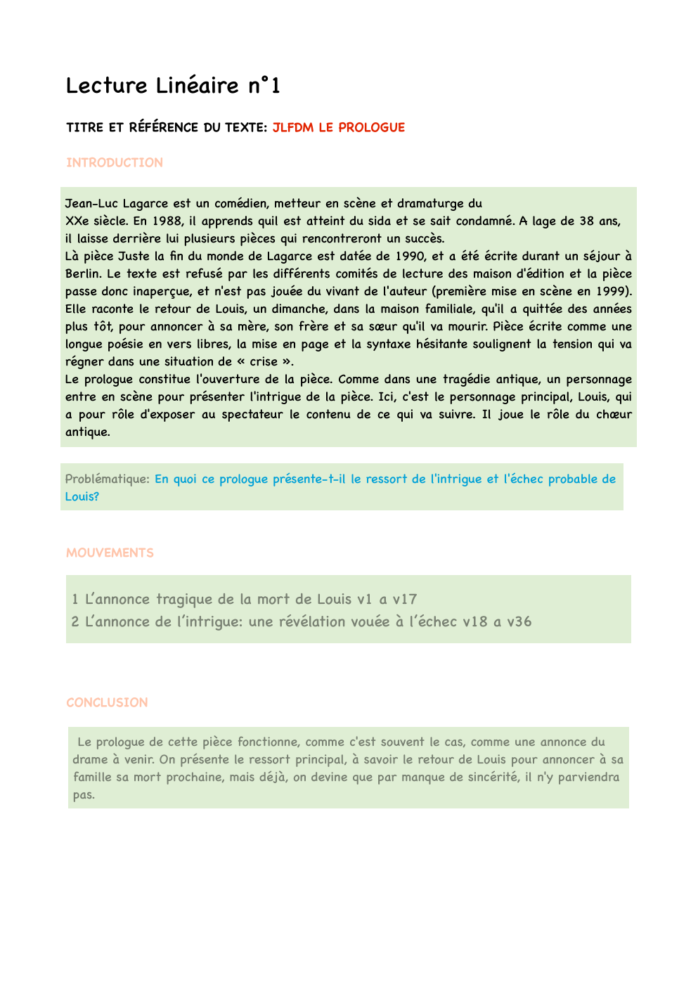 Prévisualisation du document Juste la fin du monde le prologue