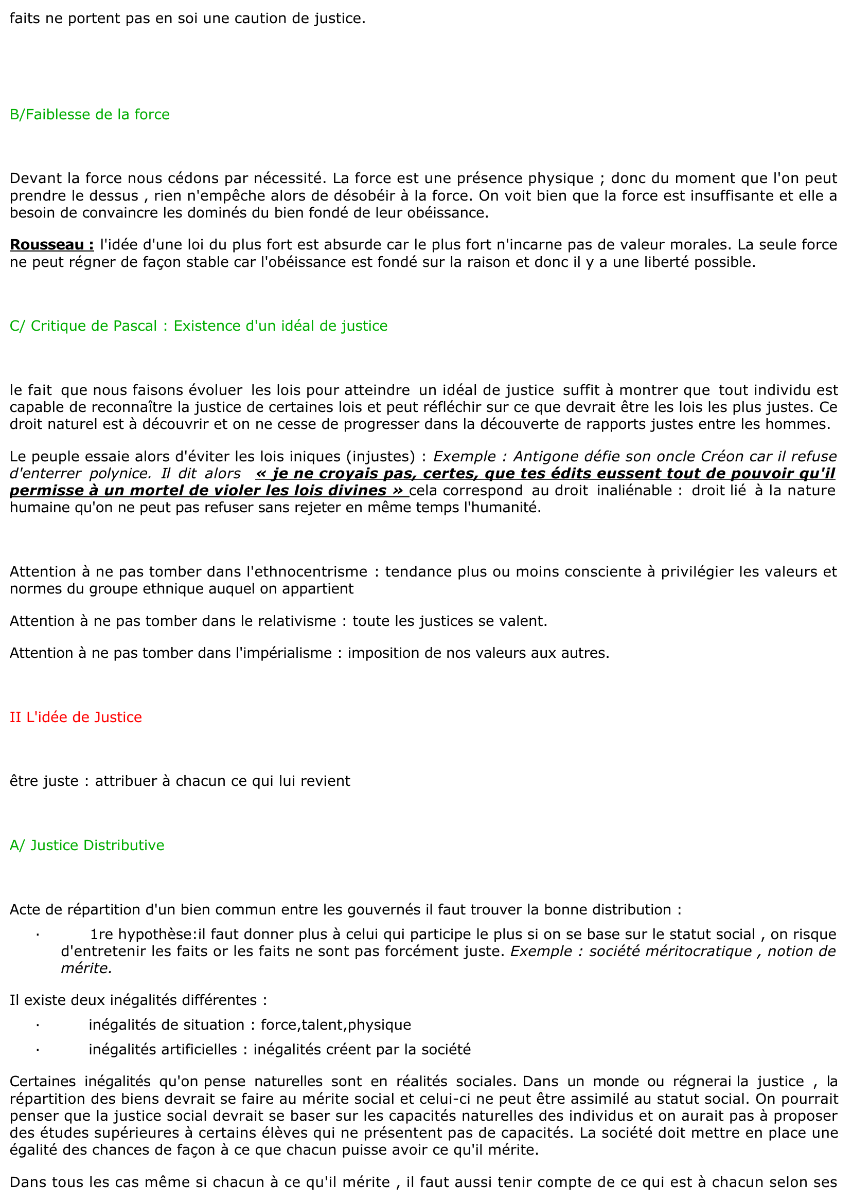 Prévisualisation du document Justice et Droit (cours de terminale)