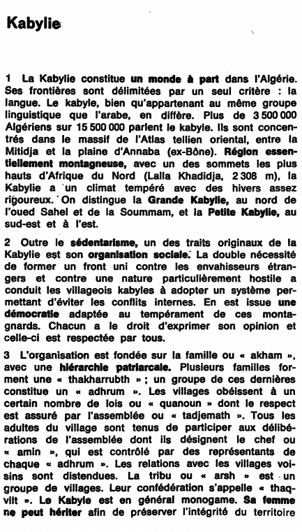 Prévisualisation du document Kabylie