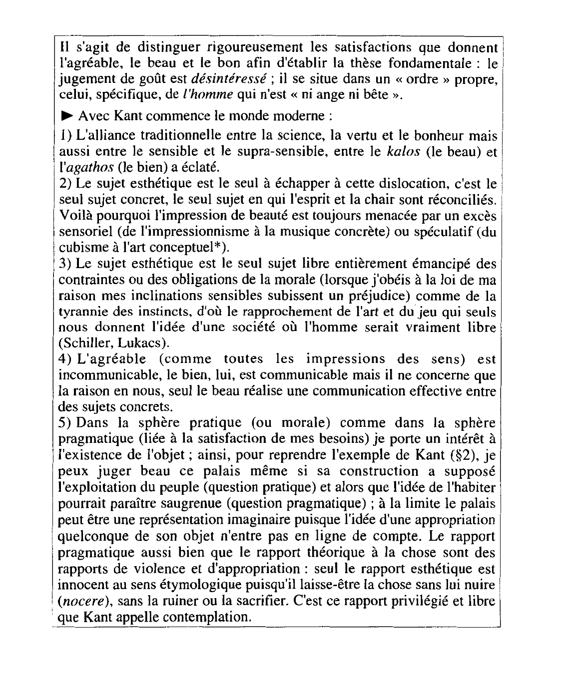 Prévisualisation du document Kant, Critique de la faculté de juger, Vrin, 1965, §5.