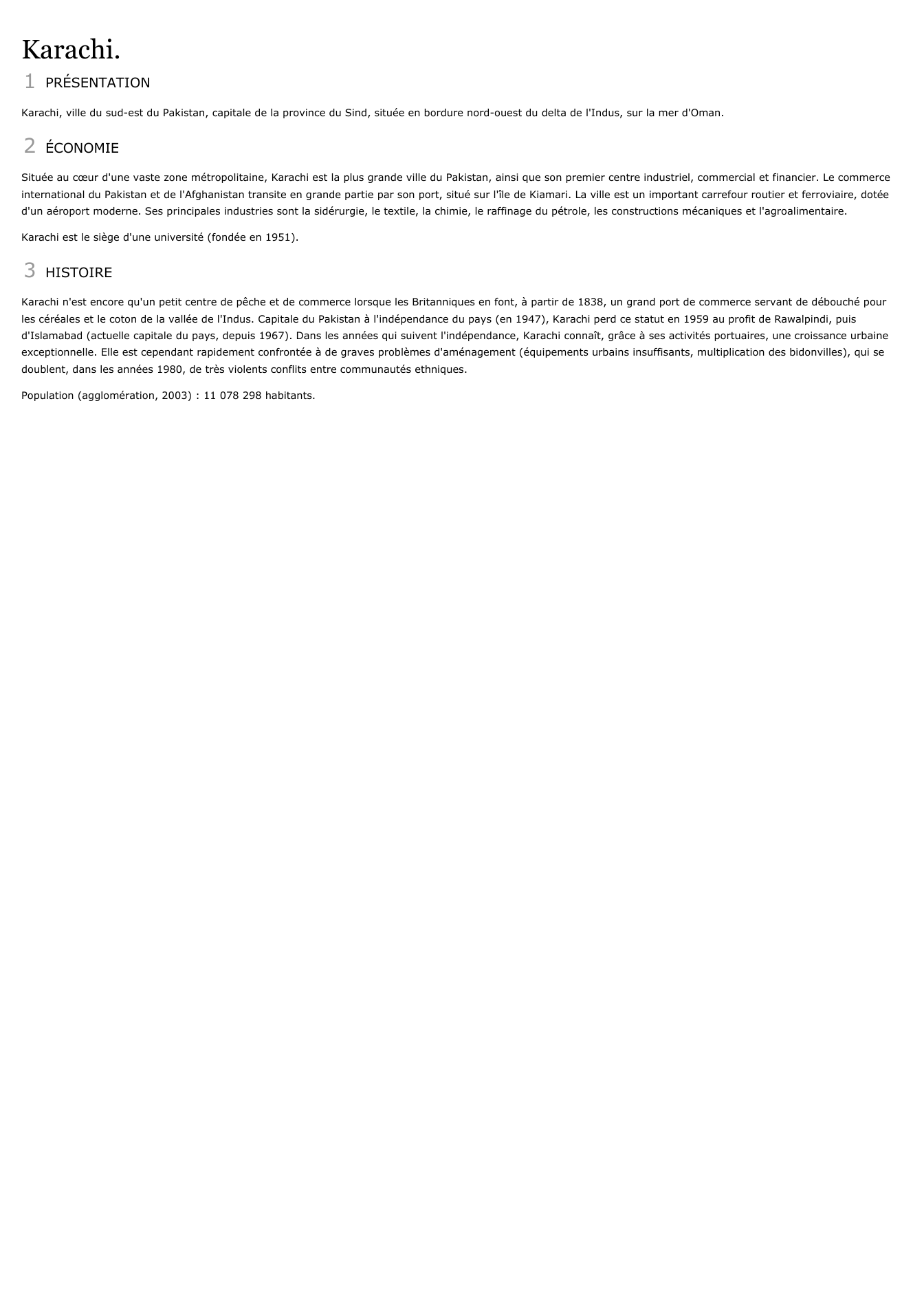 Prévisualisation du document Karachi.