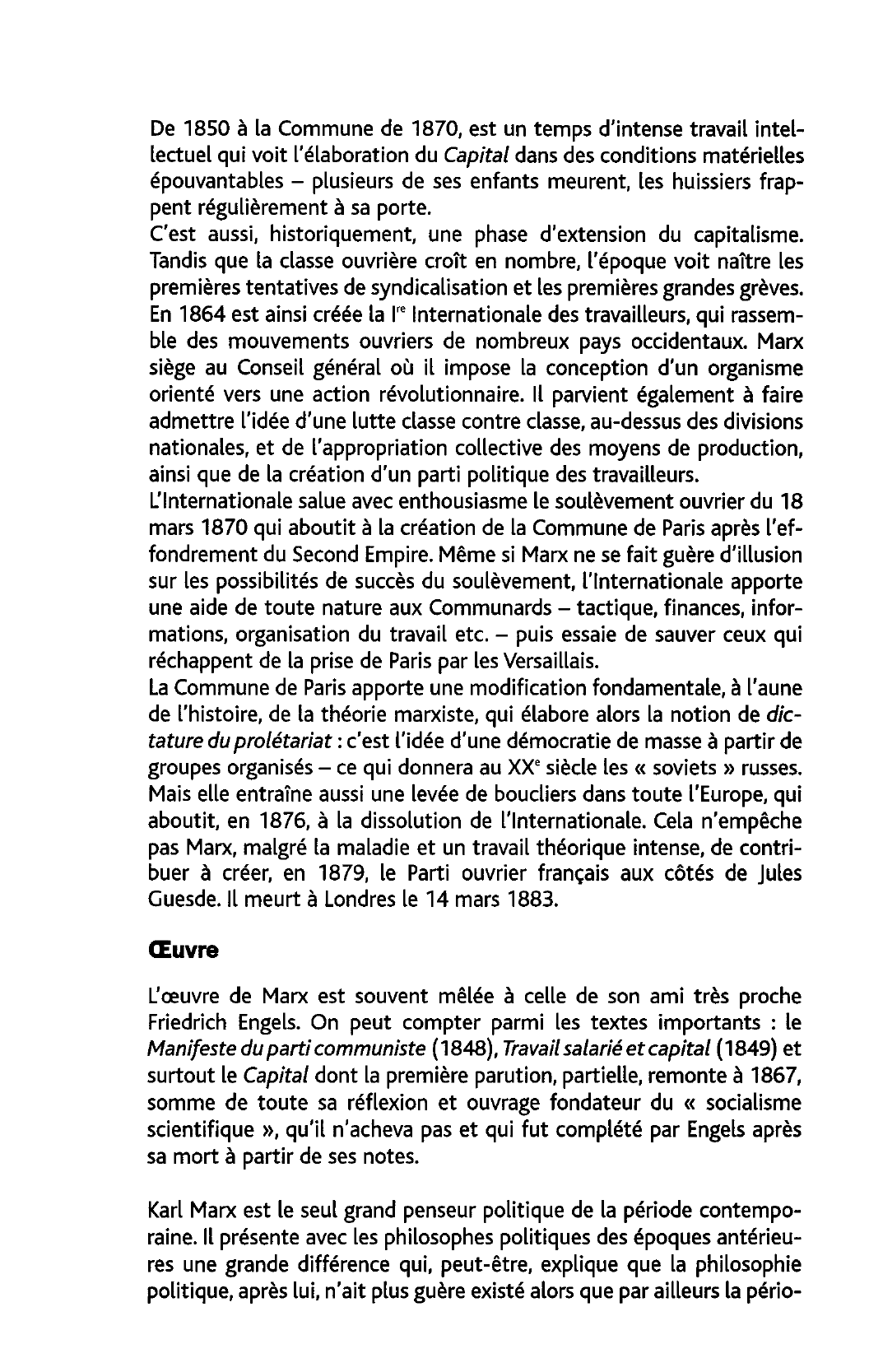 Prévisualisation du document Karl Marx (1818-1883): Accumulation et autodestruction du capitalisme, Classes et lutte des classes, Mécanismes du capitalisme, L'antagonisme fondamental du capitalisme