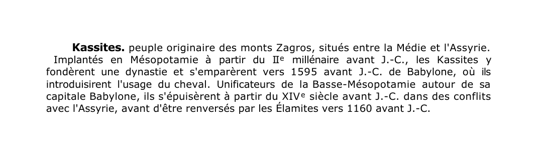 Prévisualisation du document Kassites.