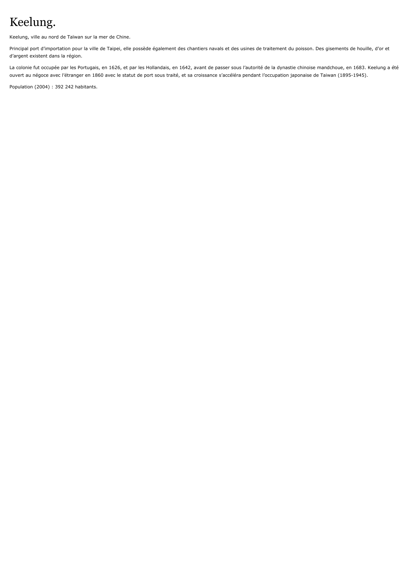 Prévisualisation du document Keelung.